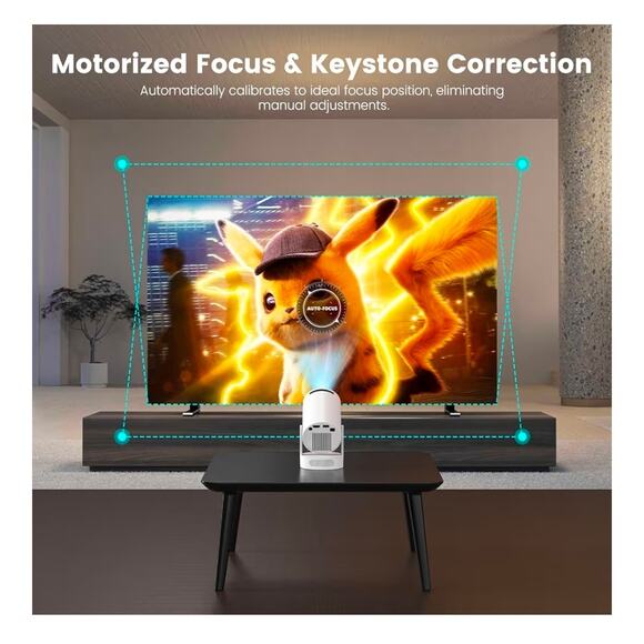 HY300 Ultra Mini Portable Projector with Wifi6 and Bluetooth - Picture 5 of 6